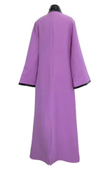 Spring 2020 Gucci by Alessandro Michele Runway Look 64 Purple Cut Out Tunic Dress w Patent Trim