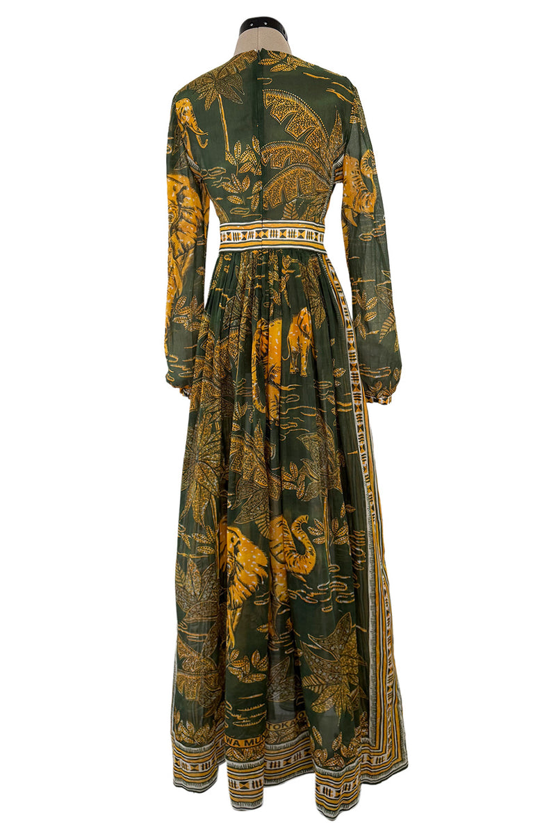 Spring 2016 Valentino by Pierpaolo Piccioli & Maria Grazia Chiuri Runway Elephant Printed Cotton Dress