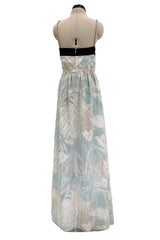 Pretty Spring 2014 Emporio Armani Long Version of Runway Look 86 Crystal & Floral Print Pastel Dress