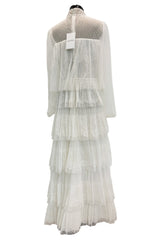 Prettiest Fall 2015 Valentino by Pierpaolo Piccioli & Maria Grazia Chiuri White Lace & Net Dress