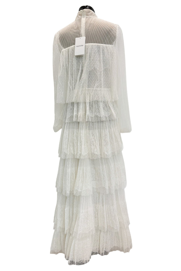 Prettiest Fall 2015 Valentino by Pierpaolo Piccioli & Maria Grazia Chiuri White Lace & Net Dress