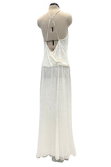 Chanel c.1997 Sequin with Thigh High Slit - 13.5" W
