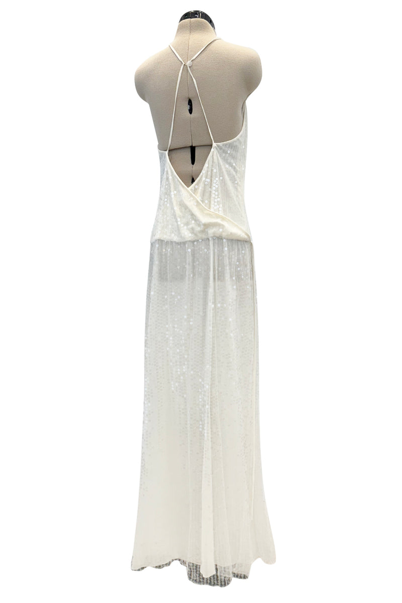 Chanel c.1997 Sequin with Thigh High Slit - 13.5" W