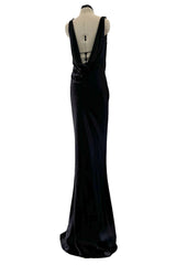 Iconic 2007 Alexander McQueen Fairy / Skeleton Castle Print Silk Bias Cut