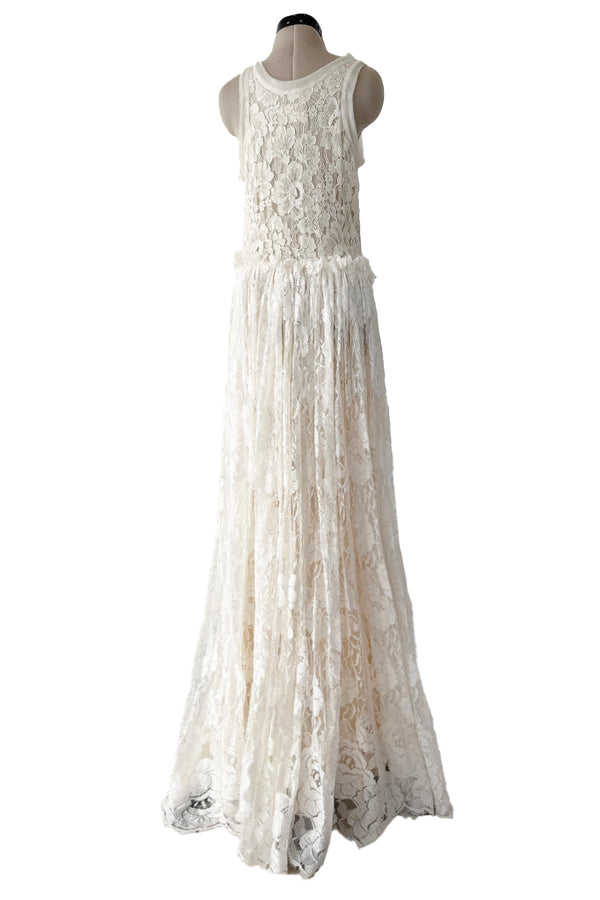 Gorgeous Resort 2012 Lanvin by Aber Elbaz Ivory Lace, Silk & Silk Netting Wedding Dress