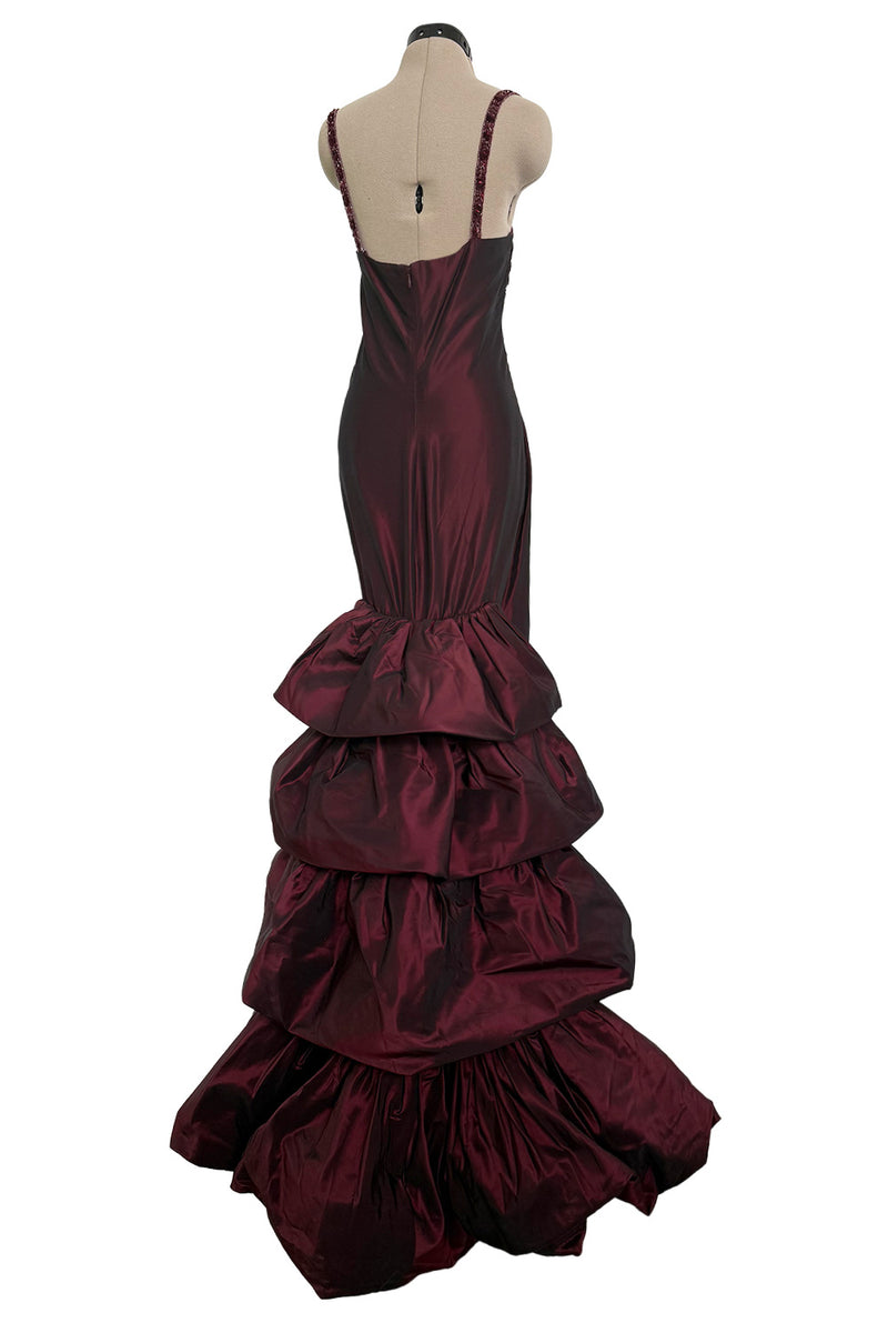 Gorgeous Fall 2005 Original Valentino Runway Look 67 Deep Oxblood Silk Shrimpton Couture Gorgeous Fall 2005 Original Valentino Runway Look 67 Deep Oxblood Silk Shrimpton Couture