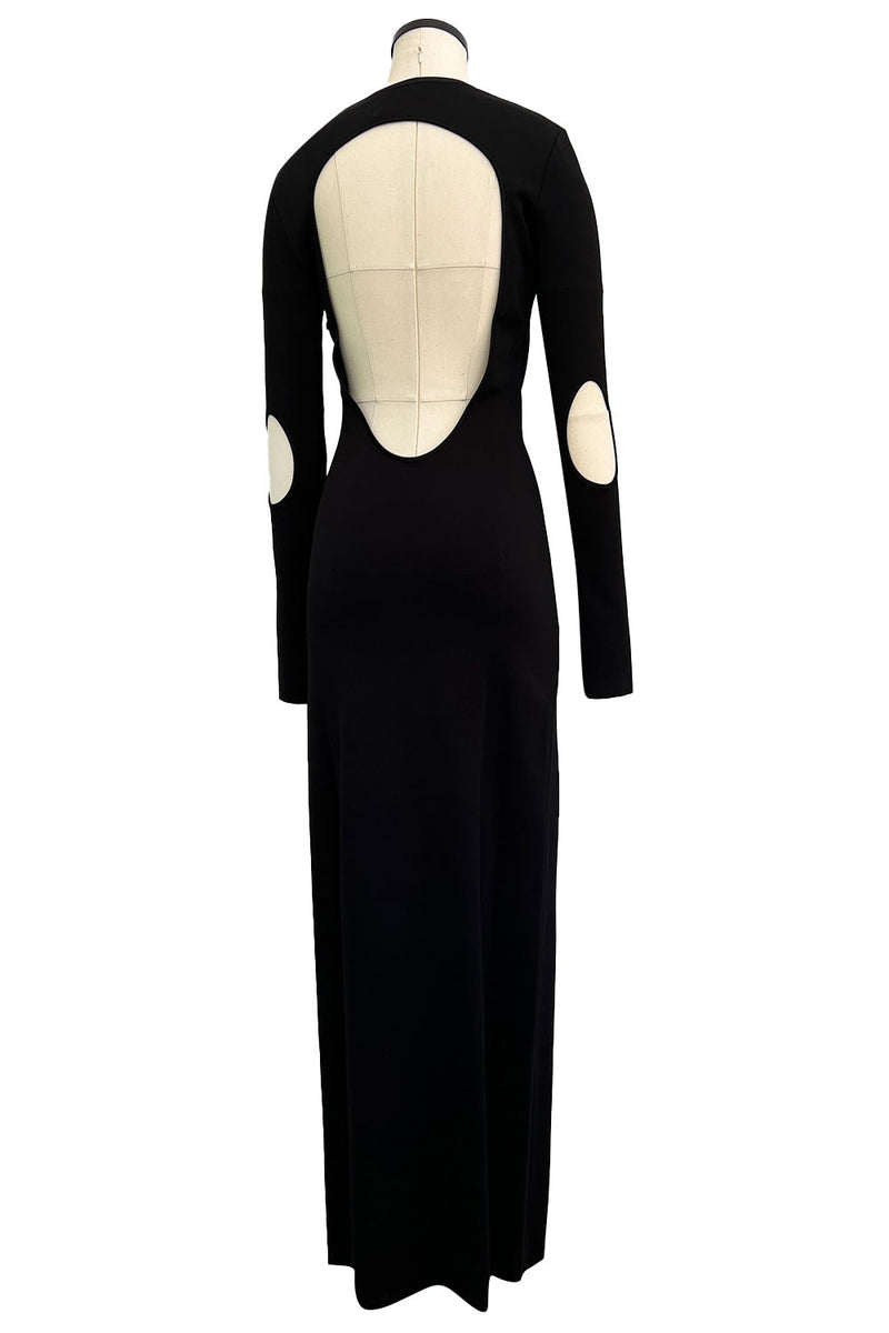 Spring 2021 Givenchy by Matthew Williams Runway Black Backless Knit Dr Shrimpton Couture Spring 2021 Givenchy by Matthew Williams Runway Black Backless Knit Dr Shrimpton Couture