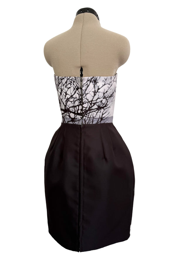 Superb Fall 2013 Mary Katrantzou Runway Print From Look 7 Strapless Bubble Skirt Mini Dress