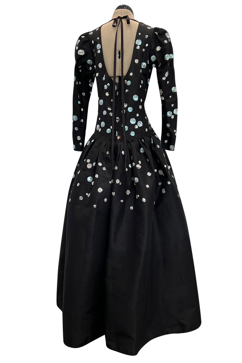 Fall 1979 Yves Saint Laurent Unlabled Haute Couture Black Silk ...