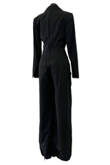 Rare Spring 2000 Givenchy by Alexander McQueen Runway Look 12 Jumpsuit w Drawstring Cuffs