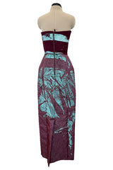 Spring 2016 Maison Margiela by John Galliano Runway Look 32 Strapless Painted Dress