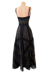 Fabulous Resort 2018 Christian Dior by Maria Grazia Chiuri Floral Print & Lace Dress w Beaded Straps