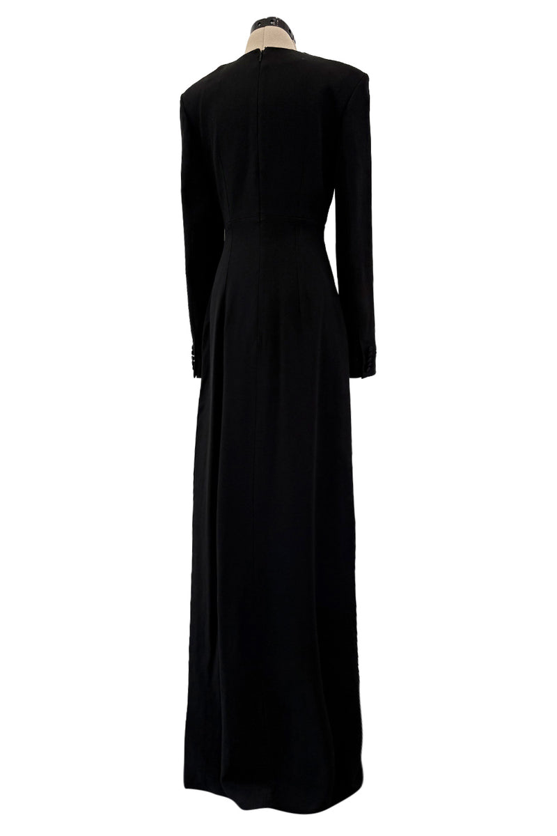 Cruise 2016 Yves Saint Laurent by Hedi Slimane Couture Black Dress w M Shrimpton Couture Cruise 2016 Yves Saint Laurent by Hedi Slimane Couture Black Dress w M Shrimpton Couture