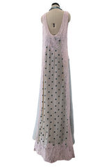 Amazing Spring 2018 Valentino by Pierpaolo Piccioli Runway Look 64 Lace, Silk & Velvet Halter Dress Set