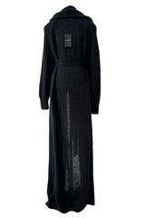 Fall 2023 Saint Laurent by Anthony Vaccarello Mens Runway Look 13 Long Super Soft Knit Coat