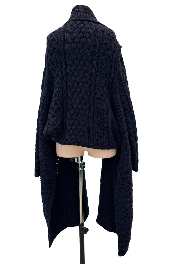 Fall 2006 Alexander McQueen 'The Widows of Culloden' Convertible Cashmere Wool Sweater Cardigan Jacket