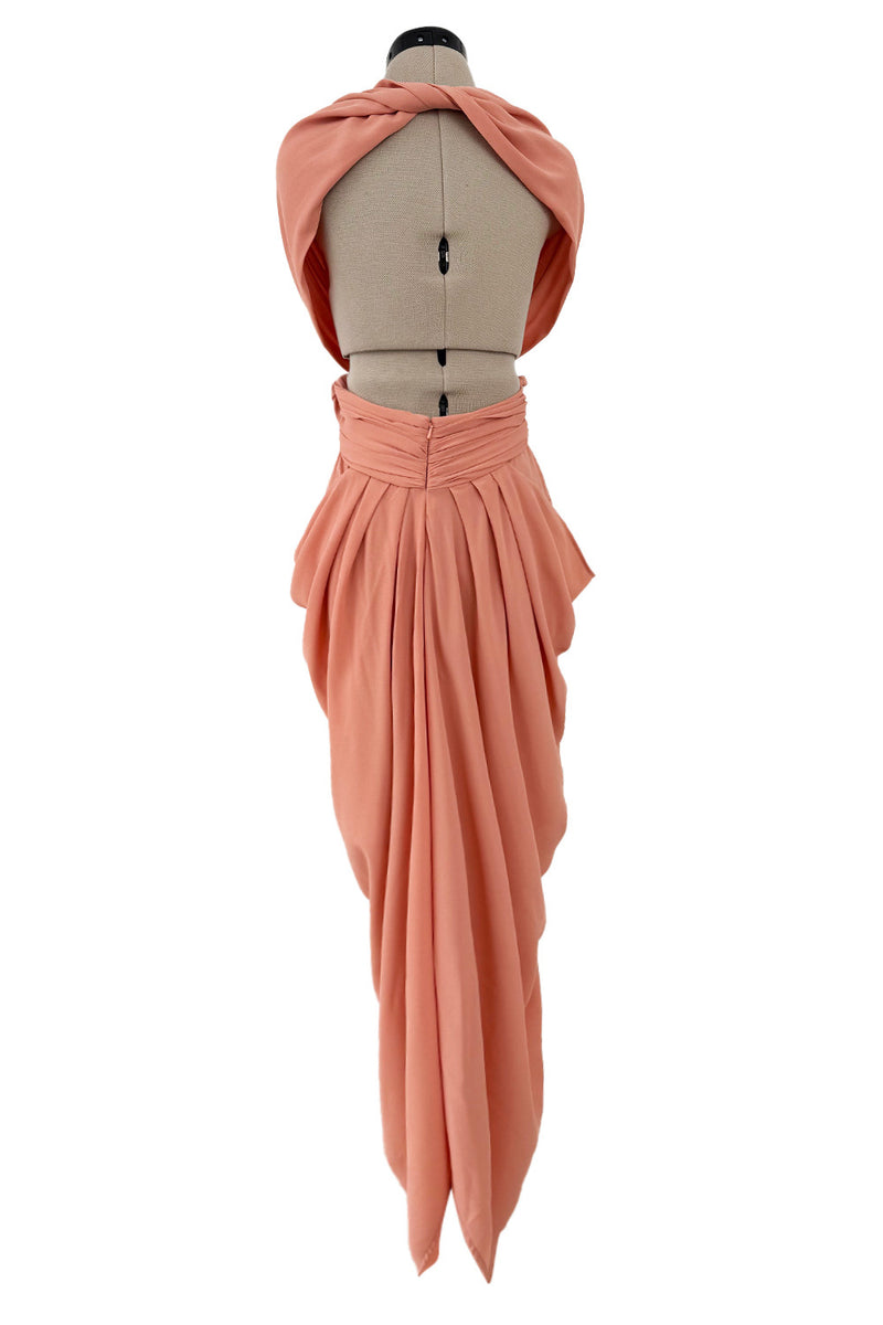 versace pastel dress Halterneck Mini Dress