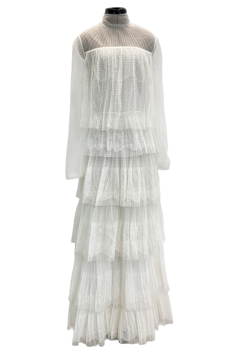 Prettiest Fall 2015 Valentino by Pierpaolo Piccioli & Maria Grazia Chiuri White Lace & Net Dress