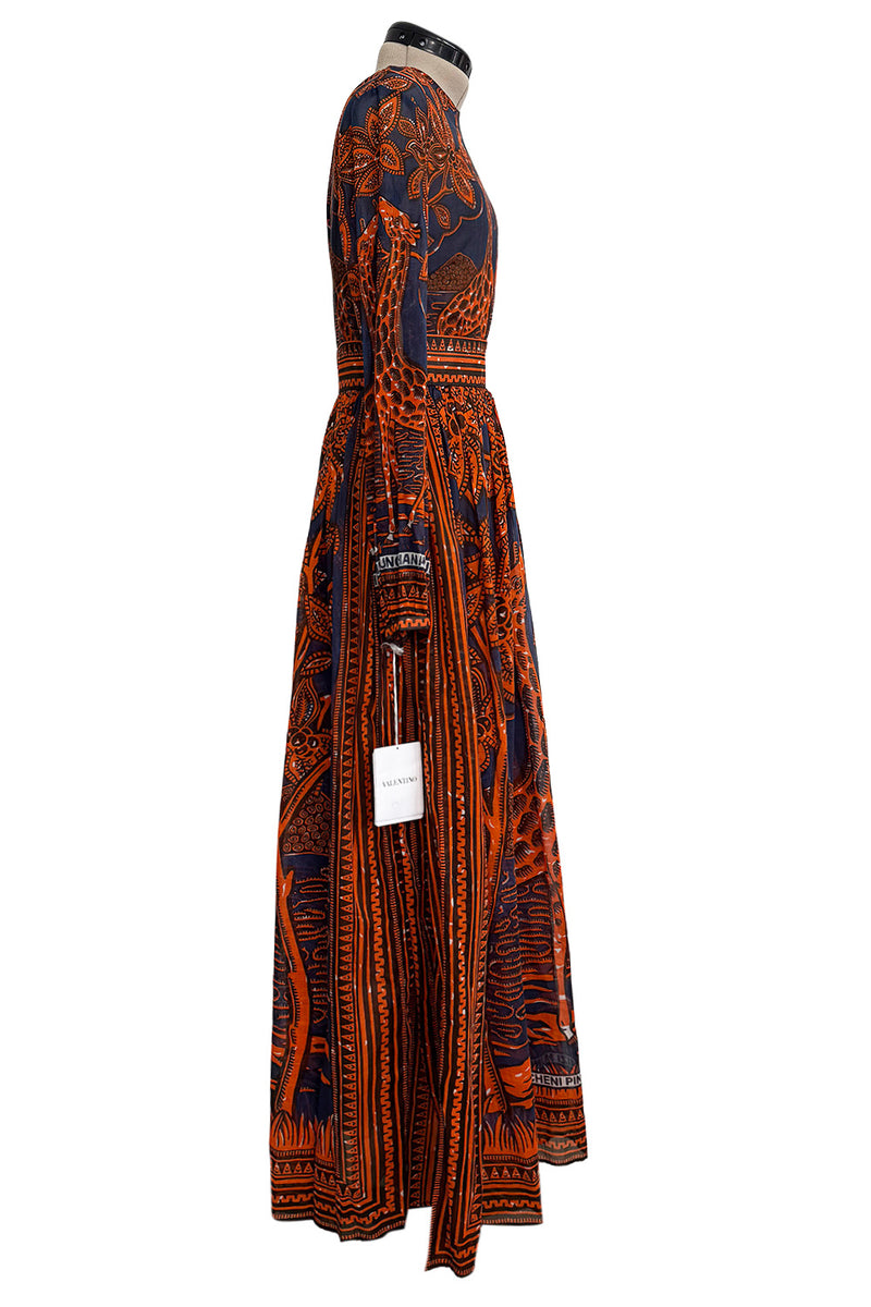 Spring 2016 Valentino by Pierpaolo Piccioli & Maria Grazia Chiuri Runway Look 50 Giraffe Printed Cotton Dress
