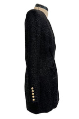 Gorgeous Fall 2013 Balmain by Olivier Rousteing New w Tags Metallic Eyelash Mini Dress