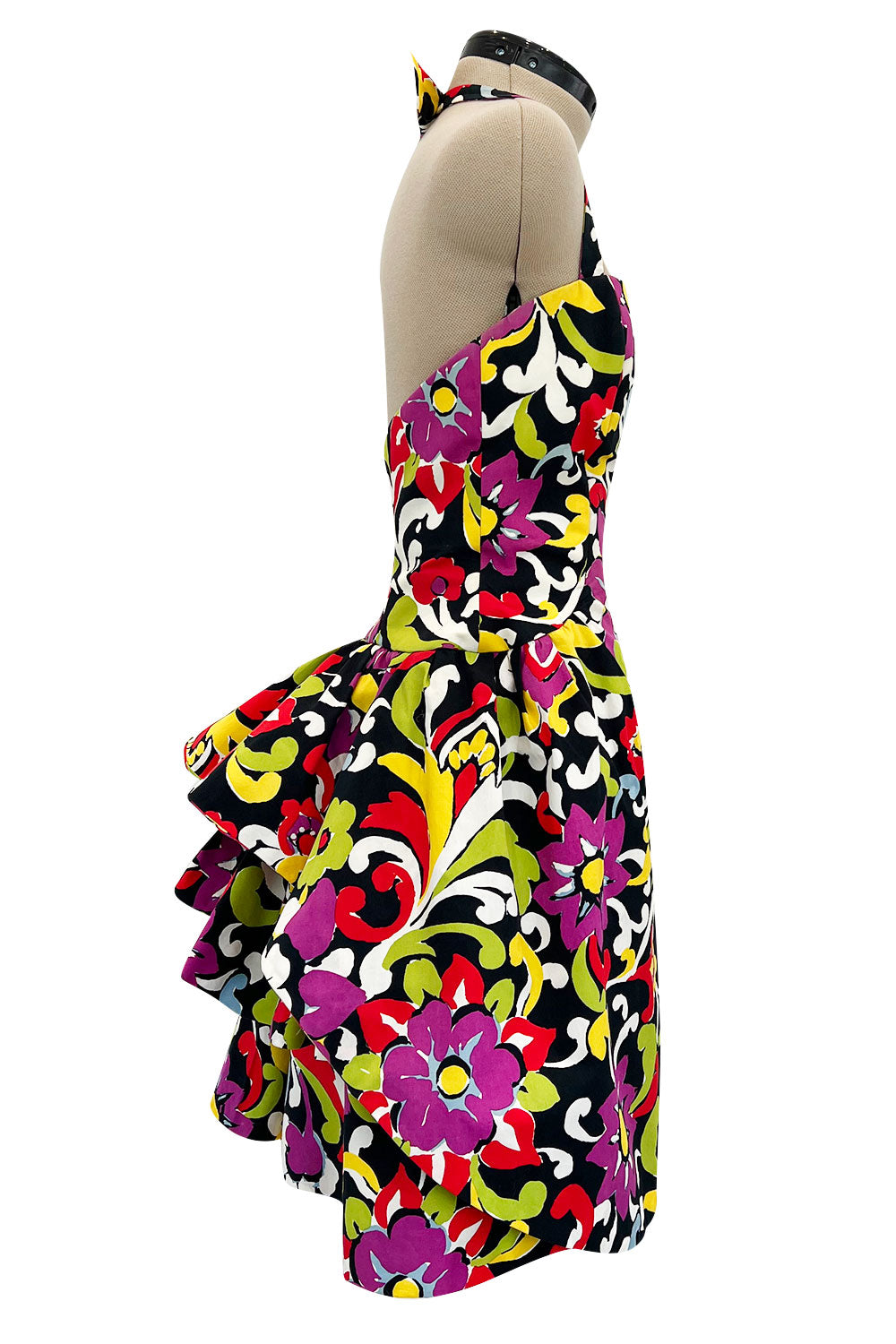 Gorgeous Resort 1993 Christian Lacroix Crisp Cotton Floral Print