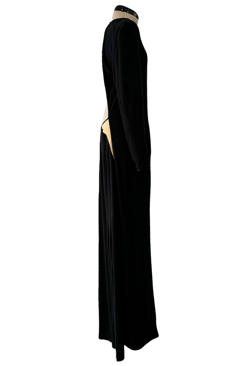 Iconic Fall 1989 Geoffrey Beene Heavily Documented Backless Jersey Dress