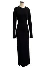 Spring 2021 Givenchy by Matthew Williams Runway Black Backless Knit Dress w Open Cut Outs