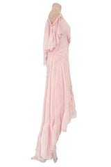 Spring 2005 Chanel by Karl Lagerfeld Runway Softest Pale Pink Floating Silk Chiffon Dress