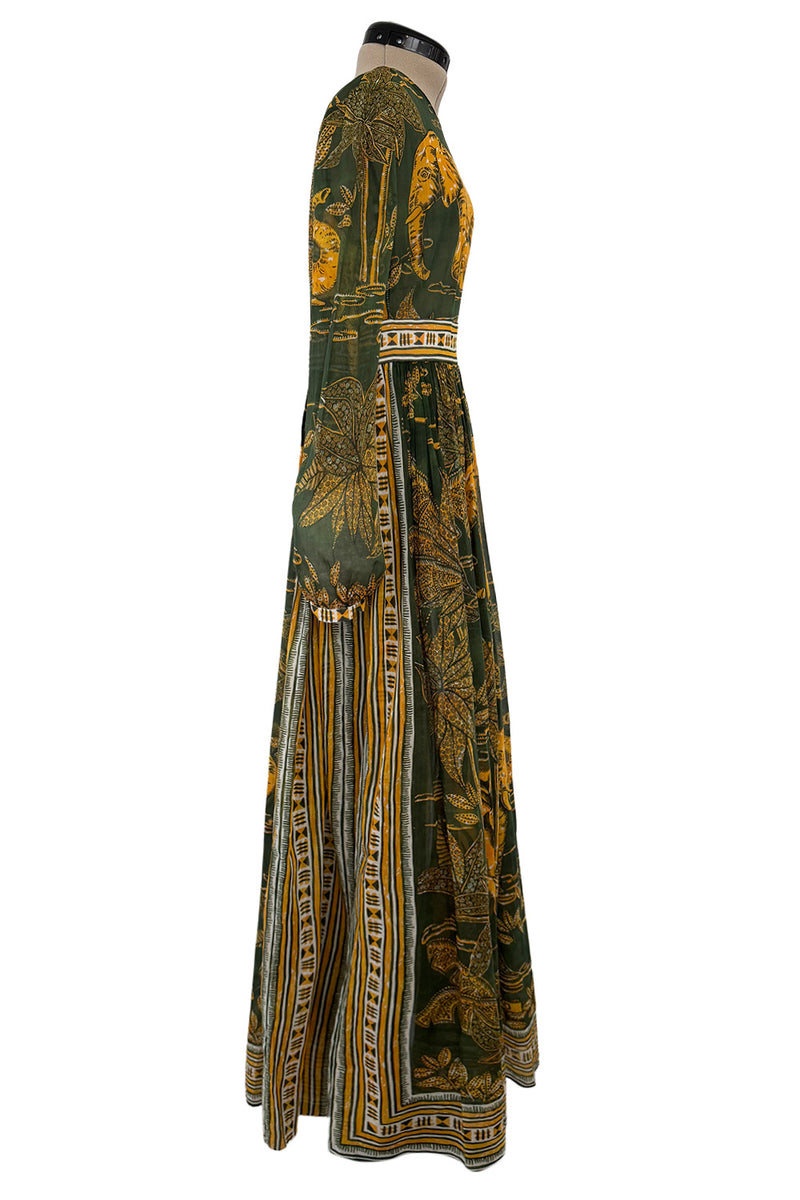 Spring 2016 Valentino by Pierpaolo Piccioli & Maria Grazia Chiuri Runway Elephant Printed Cotton Dress