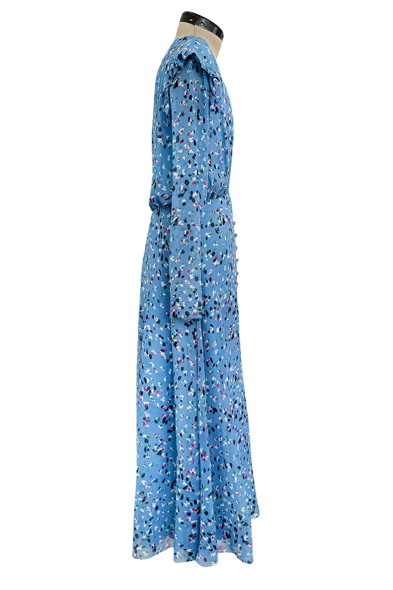 Resort 2018 Carolina Herrera Runway Look One Sample Floral Silk Chiffo Shrimpton Couture Resort 2018 Carolina Herrera Runway Look One Sample Floral Silk Chiffo Shrimpton Couture