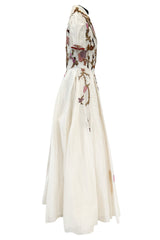 Prettiest Fall 2015 Samant Chauhan Ivory Silk Dress ư Extensive Bead Sequin & Embroidery Work