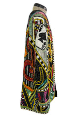 Incredible 1980s Bob Mackie Main Label Fully Sequin & Beaded Oversized Casino Themed Jacket