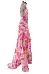 Outstanding Resort 2023 Versace by Donetella Versace Look 18 Tribute to Spring 2004 Pink Dress