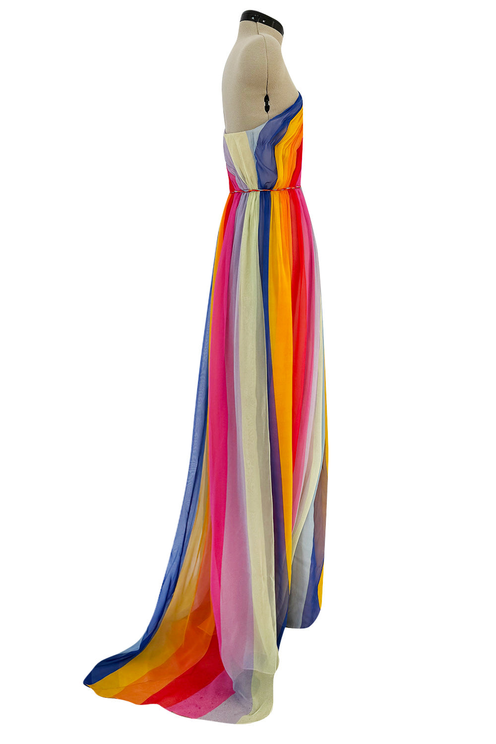 rainbow one shoulder dress Sequin Cocktail Dresses: One-Shoulder Rainbow Sequin Party Gown with Long Puff Sleeves