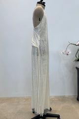 Chanel c.1997 Sequin with Thigh High Slit - 13.5" W