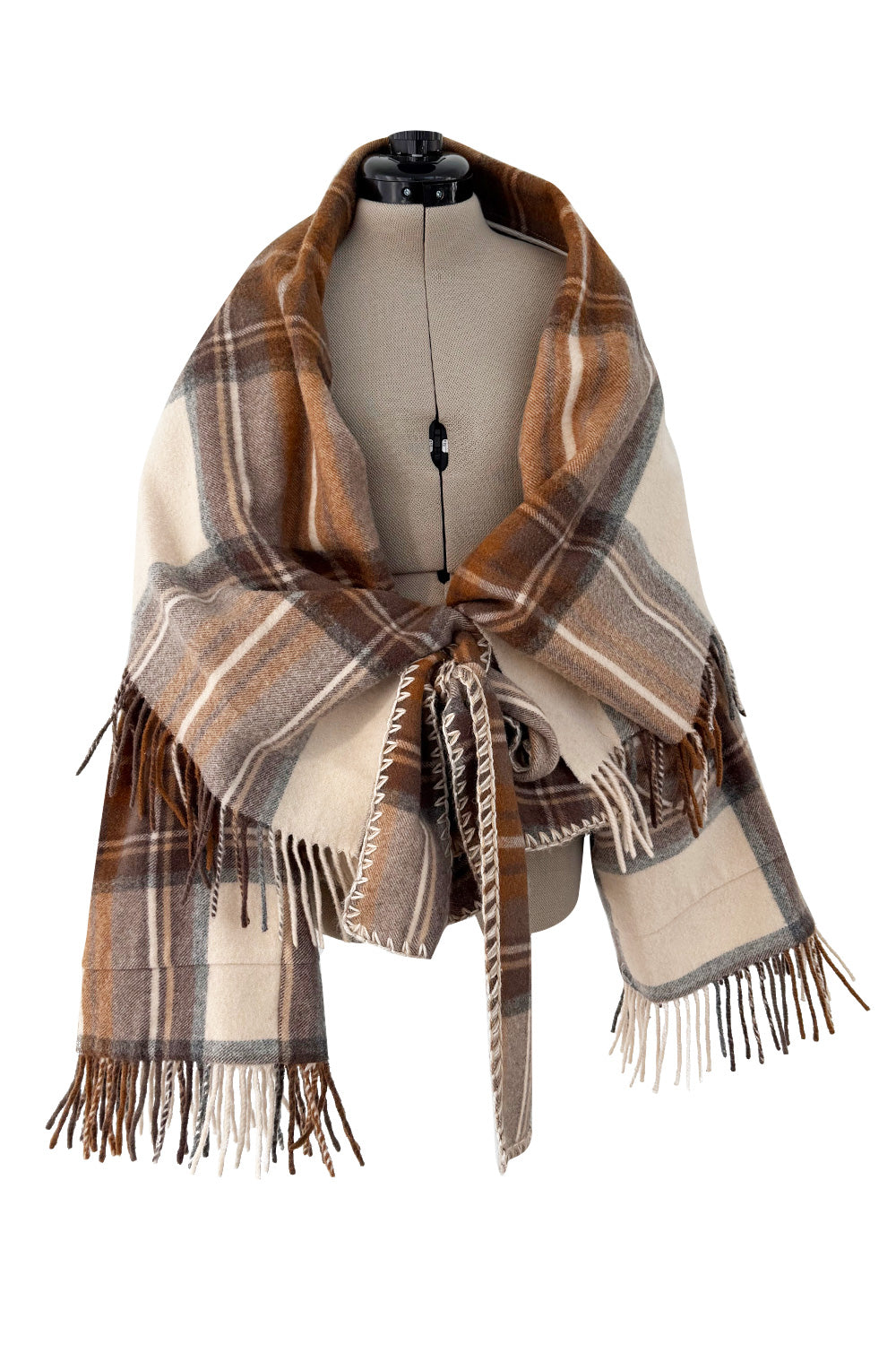 Fall 2005 Alexander McQueen Runway Look 27 Plaid Wrap Jacket w