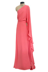 Prettiest Resort 2019 Cult Gaia 'Cosette' Draped One Shoulder Dress w Open Waist Cut Outs