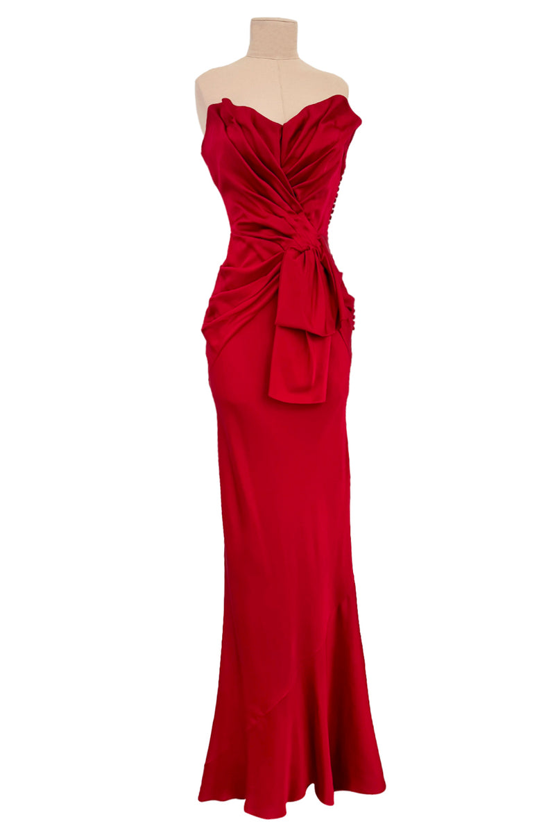 Spring 2008 Christian Dior by John Galliano Runway Look 53 Red Silk St Shrimpton Couture Spring 2008 Christian Dior by John Galliano Runway Look 53 Red Silk St Shrimpton Couture