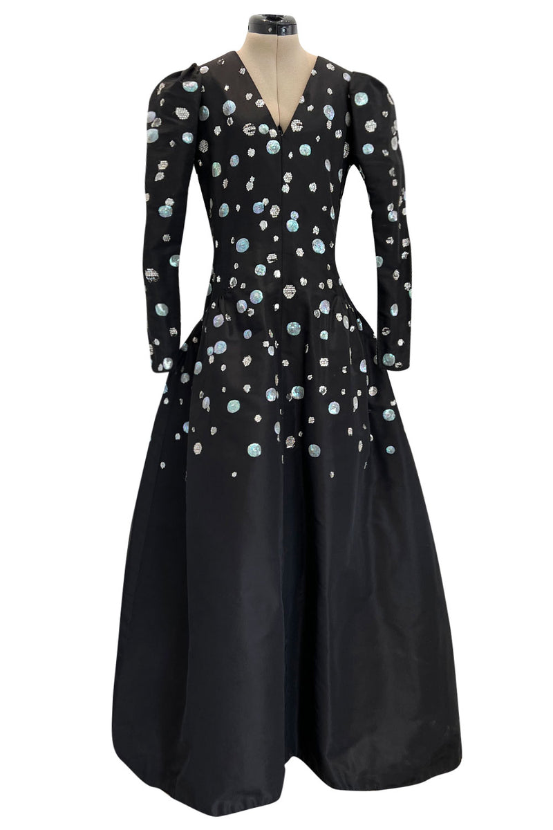 Fall 1979 Yves Saint Laurent Unlabled Haute Couture Black Silk ...