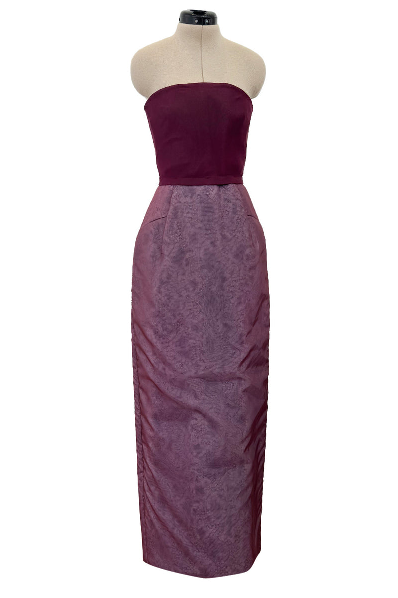 Spring 2016 Maison Margiela by John Galliano Runway Look 32 Strapless Painted Dress