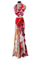 Amazing Spring 2012 Emilio Pucci by Peter Dundas Runway Look 12 Pucci Print Silk Top & Skirt Set