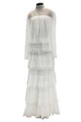 Prettiest Fall 2015 Valentino by Pierpaolo Piccioli & Maria Grazia Chiuri White Lace & Net Dress