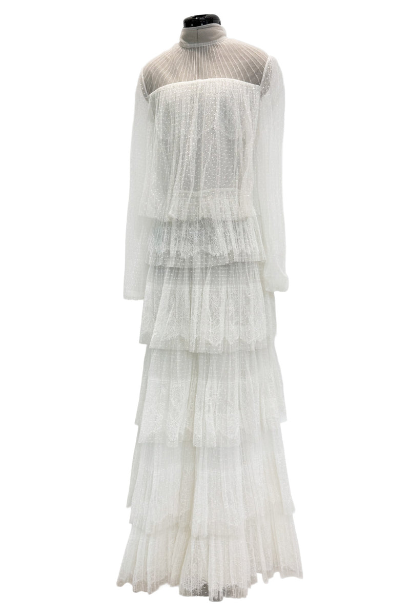 Prettiest Fall 2015 Valentino by Pierpaolo Piccioli & Maria Grazia Chiuri White Lace & Net Dress