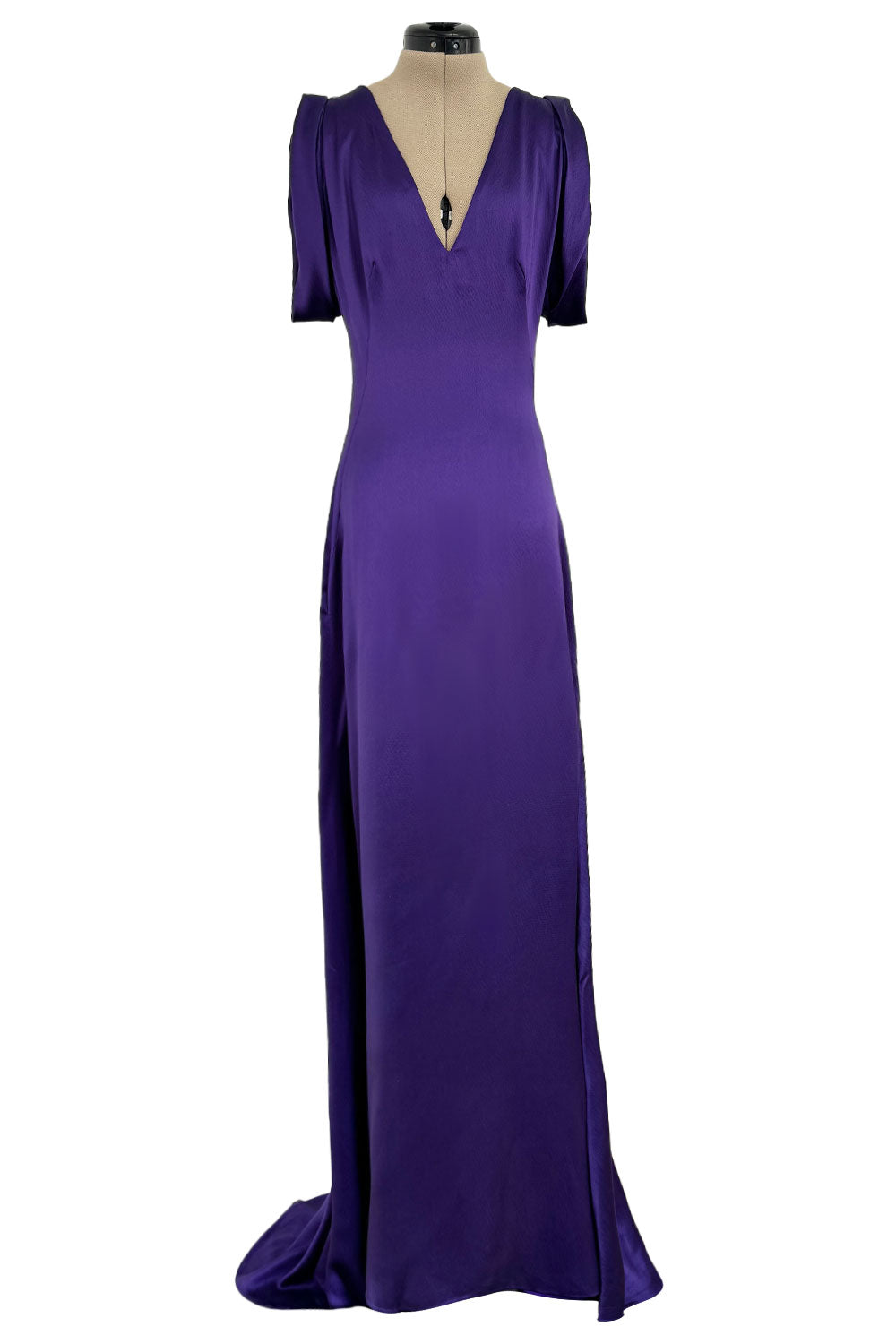 alexander mcqueen purple dress Alexander McQueen Purple Asymmetric Knitted Dress