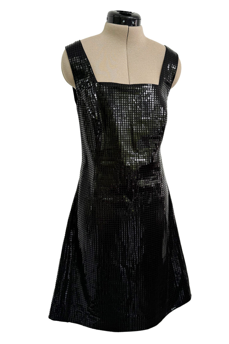 Fantastic Spring 1997 Versace Versus Black Iridescent 'Holographic' Dr – Shrimpton Couture