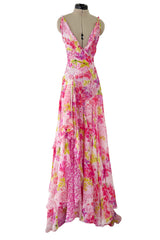 Outstanding Resort 2023 Versace by Donetella Versace Look 18 Tribute to Spring 2004 Pink Dress