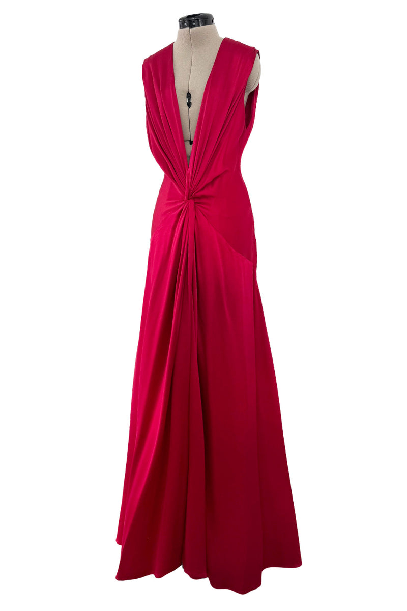 2008 maxi dress Lady Black Tie - Bette Lace Back Draped Maxi Dress - Off White