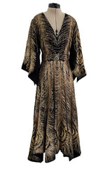 Pre-Fall 2016 Saint Laurent by Hedi Slimane Runway Look 37 Gold Metallic Thread & Sequin Feather Dress
