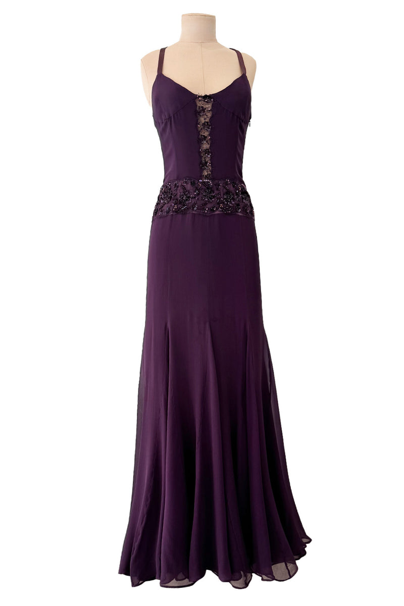 Gorgeous 2000s Valentino Roma Mauve Purple Silk Chiffon Dress w Sequin – Shrimpton Couture Gorgeous 2000s Valentino Roma Mauve Purple Silk Chiffon Dress w Sequin – Shrimpton Couture