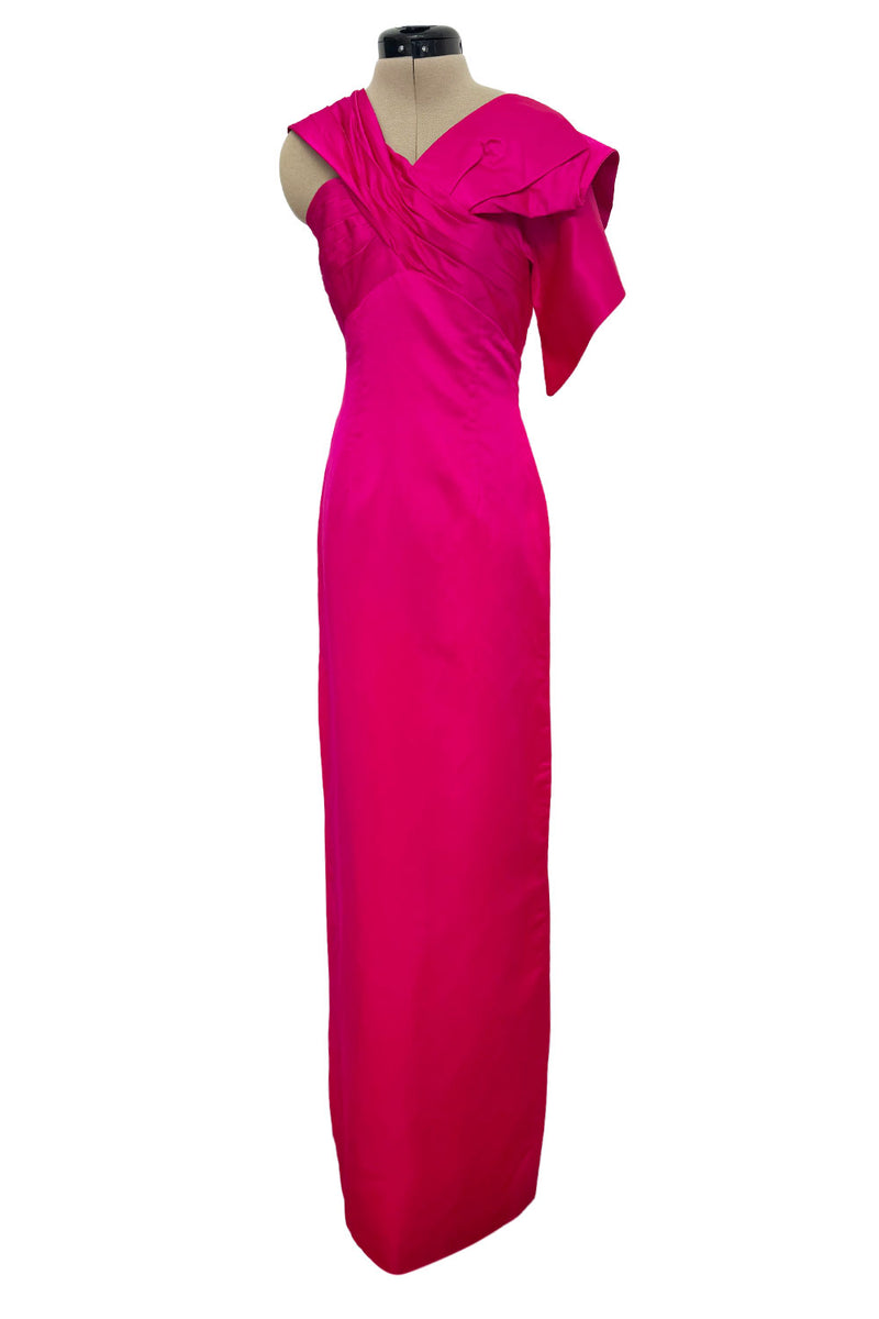 valentino one shoulder dresses Valentino One-Shoulder Feathered Mini Dress